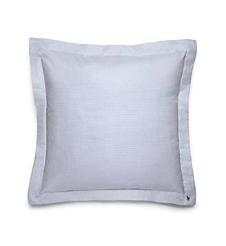 Taie à volant en percale de coton - Ralph Lauren Home - Blue