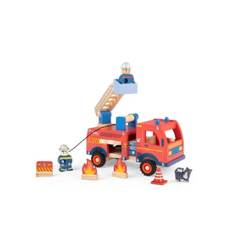 Camion de pompier Avenue du Moulin - Moulin Roty - Rouge