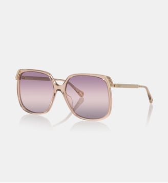 Lunettes de soleil Rectangulaire CH0286S - Chloé - Brun