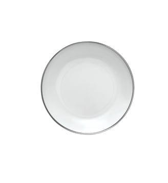 Assiette Creuse 19 Cm - Galon Platine - Degrenne - Platine