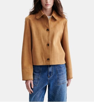 Veste Courte Daim Hector - Vanessa Bruno - Camel