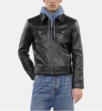 Blouson en cuir - The Kooples - Noir