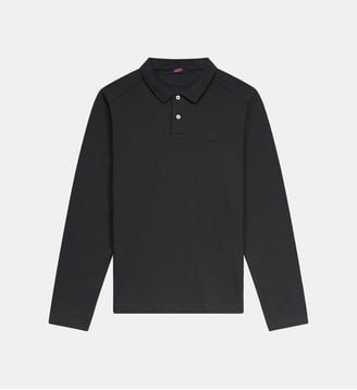 Polo manches longues en coton Carlos - Jott - Noir