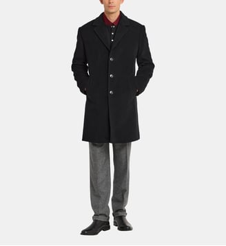 manteau en laine et cachemire - Agnès b. - Noir