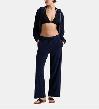 Pantalon en éponge uni - Vilebrequin - Bleu marine