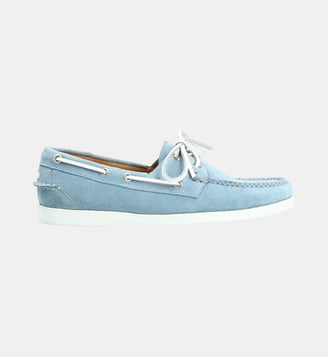Bateau chaussures bateaux newport - cuir velours - Fairmount - Bleu clair