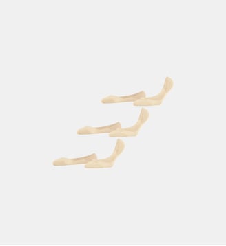 Chaussettes Invisibles Step 3-Pack Coton - Falke - Beige clair