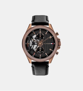 Montre Clark Noir 1792286 - Tommy Hilfiger - Marron