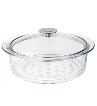 Elément cuit vapeur verre Ø20 cm - Cristel - Transparent