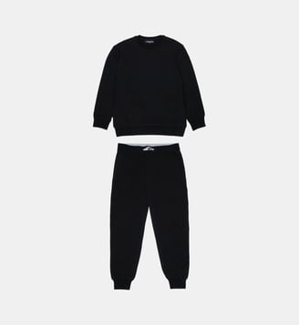 Pyjama en jersey avec logo ICON - Dsquared2 - Noir