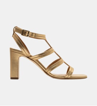 Kate - Sandales En Cuir Nappa Or - Parallèle - Or