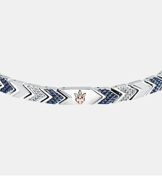 Bracelet Iconic Argenté JM225AVD88-PAR - Maserati - Argent et bleu