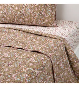 Drap plat en percale de coton Desforges