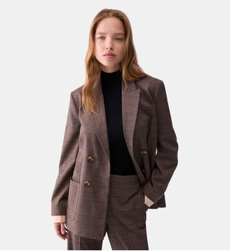 Veste à carreaux Prince de Galles - Liu Jo - Tartan