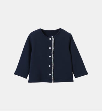 Cardigan en molleton  - Coton biologique - Cyrillus - Marine