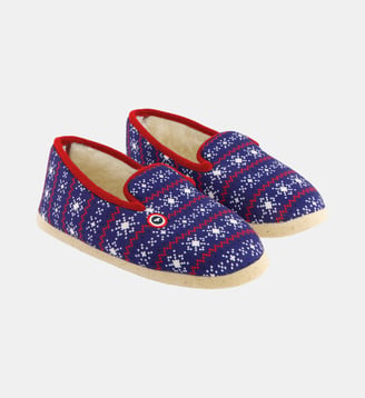 Chaussons d'intérieur en laine - Le Slip Francais - Violet