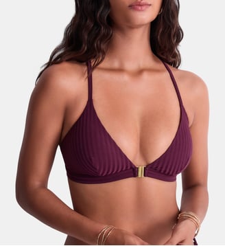 Haut de maillot de bain Triangle emboitant - Aubade - Bordeaux