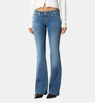 Jean flare taille basse - Pinko - Lavage moyen