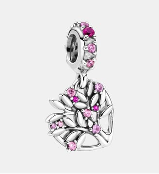 Charm Pendant Arbre De Vie Cœur Rose - Pandora - Argenté