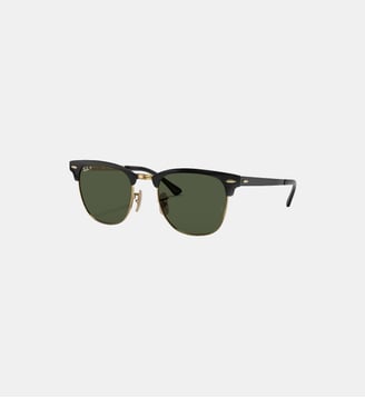 Lunettes de soleil Carré RB3716 Clubmaster Metal - Ray Ban - Noir sur or