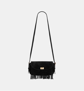 Sac Le Mini Mambo en suède - Sandro - Noir