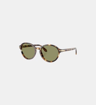 Lunettes de soleil Ovale AR8237 - Giorgio Armani - Havana gialla
