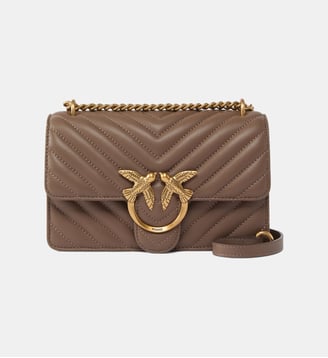 Petit sac bandoulière love bag one chevron - Pinko - Beige