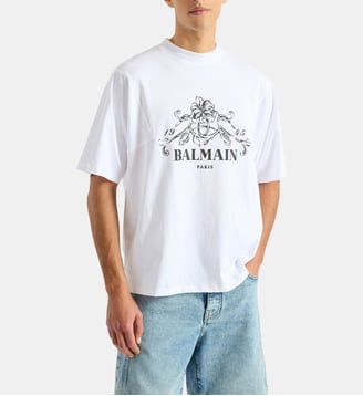 T-shirt Balmain Vine imprimé - Balmain - Blanc