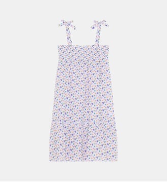 Robe en voile de coton Micro Ronde des Tortues - Vilebrequin - Blanc
