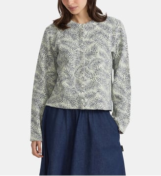 cardigan pression en jacquard bleu - Agnès b. - Bleu amirakl