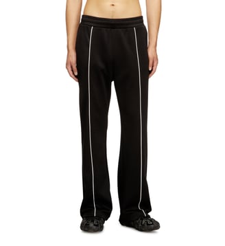 Pantalon avec passepoil contrastant - Diesel - Noir