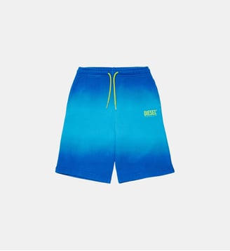 Short en molleton avec logo - Diesel Kids - Bluette