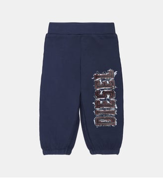Pantalon en molleton avec logo - Diesel Kids - Bleu