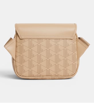 Sacoche à rabat clipsé The Blend - Lacoste - Beige