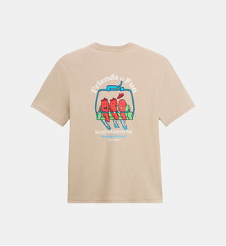 T-shirt manches courtes Théo imprimé Friends & Fun - Serge Blanco - Beige