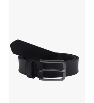 Ceinture New Eric en cuir - Agnès b. - Noir