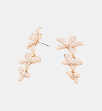 Boucles d'oreilles 3 fleurs ivoire - Balaboosté - Ivoire