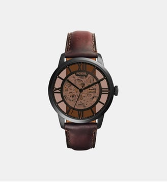 Montre automatique Townsman Marron ME3098 - Fossil - Noir