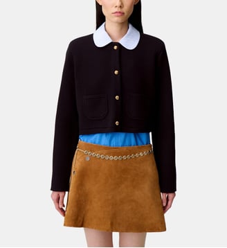 Cardigan avec col - Claudie Pierlot - Marine