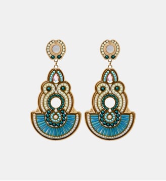 Boucles d'oreilles clips   - Circus - Satellite - Bleu