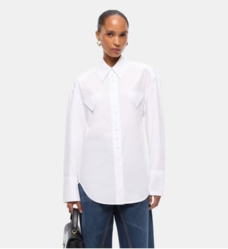Chemise slim avec lien - Pinko - Blanc et blanche neige