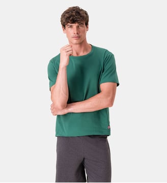 Lot de 2 t-shirts manches courtes en coton - Le Slip Francais - Marine vert forêt