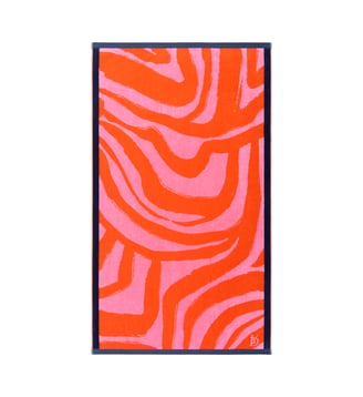 Serviette de plage  en coton - Yves Delorme - Pivoine