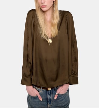Tunique Torny Satin - Zadig&Voltaire - Vert moss