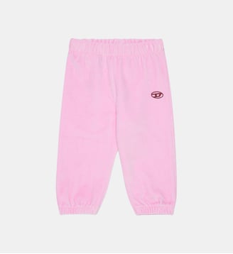 Pantalon en velours avec logo - Diesel Kids - Rose