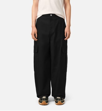 Pantalon cargo coupe baggy en coton - AMI Paris - Noir