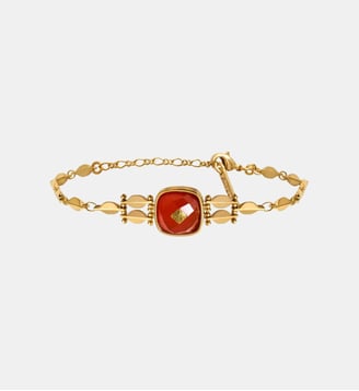 Bracelet souple ajustable   - Babylone - Satellite - Orange