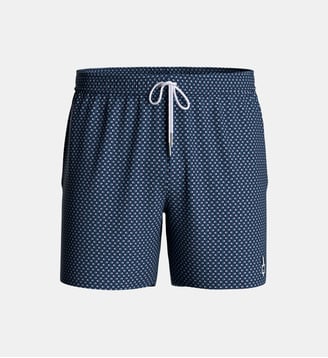Short de bain motif graphique à suspensoir - Impetus - Bleu