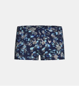Boxer de bain motif floral - Impetus - Bleu foncé