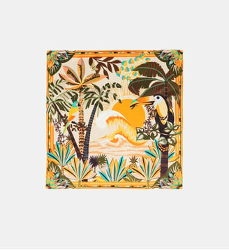 Petit foulard à motifs HAWAI - Wild - Jaune